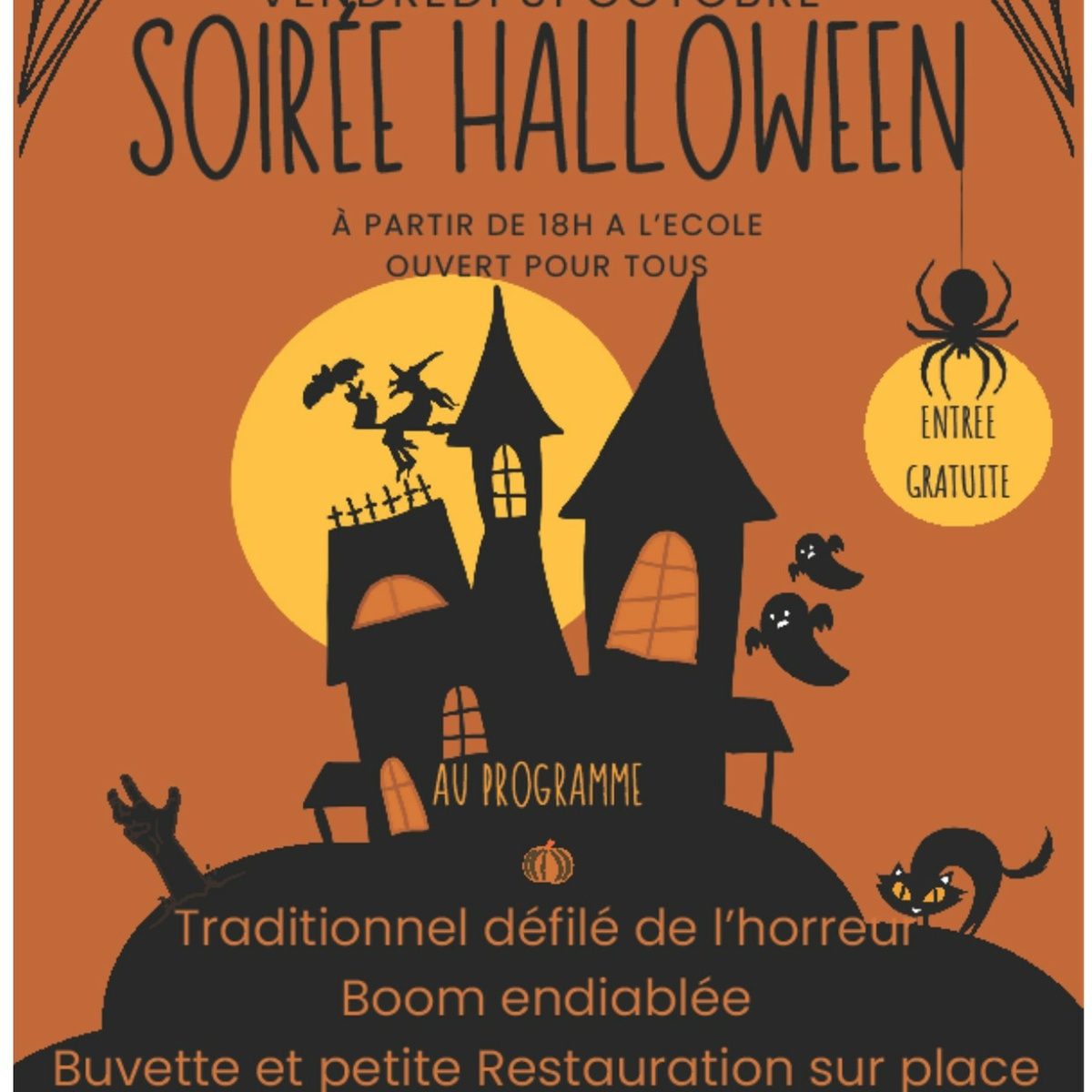haloween sou des écoles