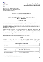 Arrêté bureaux de vote à titre provisoire