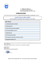 convocation séance installation conseil 2026