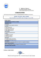 convocation pour les membres du conseil cm6-2026